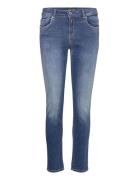 Faaby Trousers Slim Bottoms Jeans Slim Blue Replay