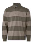 Ron Rugby Shirt Tops Polos Long-sleeved Green Lexington Clothing