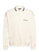 Monotype Embro Rugby Tops Polos Long-sleeved Cream Tommy Hilfiger