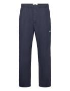Lee Herringb Trousers Bottoms Trousers Casual Navy Double A By Wood Wo...