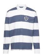 Hco. Guys Knits Tops Polos Long-sleeved Navy Hollister