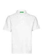 H/S Polo Shirt Tops T-shirts & Tops Polos White United Colors Of Benet...