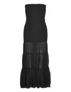 Chiffon Strapless Dress Designers Maxi Dress Black ROTATE Birger Chris...