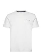 Micro Logo Interlock T-Shirt Tops T-shirts Short-sleeved White Calvin ...