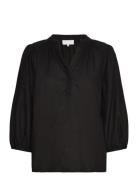 Lr-Naja Tops Blouses Long-sleeved Black Levete Room