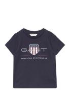 GANT Archive Shield Ss T-Shirt Blå