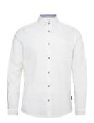 Tom Tailor Cotton Linen Shirt Vit