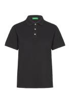 H/S Polo Shirt Tops T-shirts & Tops Polos Black United Colors Of Benet...