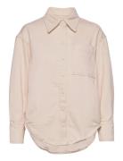 Nolan Denim Shirt Tops Shirts Long-sleeved Pink NORR