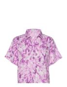 Deryn Shirt Tops Shirts Short-sleeved Purple Faithfull The Brand