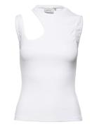 Drewgz Asym Top Tops T-shirts & Tops Sleeveless White Gestuz
