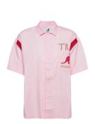 Kg Austin Shirt Tops Shirts Short-sleeved Pink Kangol