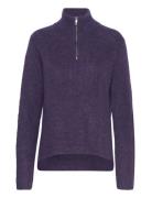 Ihjordan Ls3 Tops Knitwear Turtleneck Purple ICHI