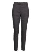 Angelie Pure 722 Navy Mix Weave Bottoms Trousers Slim Fit Trousers Mul...