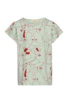 Sghelen Poppy Ss Tee Tops T-shirts Short-sleeved Multi/patterned Soft ...