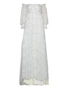 Amelia Off-The-Shoulder Organza Bridal Gown Maxiklänning Festklänning ...