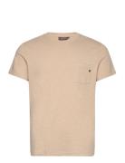 Lily Tee Designers T-shirts Short-sleeved Beige Morris