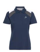 Club 22 Tech Polo Shirt Women Sport T-shirts & Tops Polos Navy Head