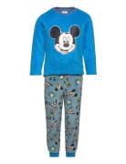 Pyjalong  Pyjamas Set Blue Mickey Mouse