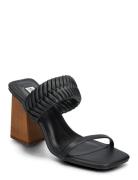 Raver Sandal Sandal Med Klack Black Steve Madden