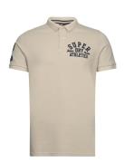 Superdry Applique Classic Fit Polo Beige