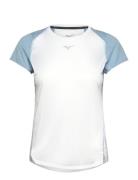 Dryaeroflow Tee Sport T-shirts & Tops Short-sleeved White Mizuno
