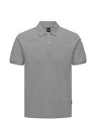 Onstray Slim Ss Polo Tops Polos Short-sleeved Grey ONLY & SONS