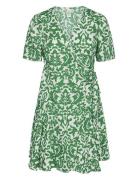 Yasgreena 2/4 Wrap Dress S. Kort Klänning Green YAS