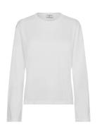 Cotton Longsleeve Top Tops T-shirts & Tops Long-sleeved White Filippa ...