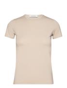 Sibi 2 Top Designers T-shirts & Tops Short-sleeved Beige Andiata