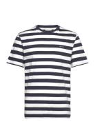 GANT Stripe Ss T-Shirt Blå