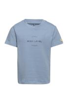 Kobhenrik S/S Level Tee Box Jrs Tops T-shirts Short-sleeved Blue Kids ...