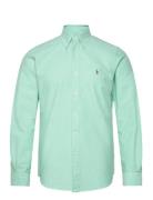 Custom Fit Oxford Shirt Tops Shirts Casual Blue Polo Ralph Lauren