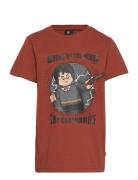 Lwtaylor 118 - Ss T-Shirt Tops T-shirts Short-sleeved Brown LEGO Kidsw...