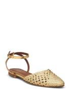 Senara 10 Platta Sandaler Gold Anonymous Copenhagen