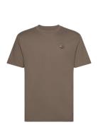 Hco. Guys Knits Tops T-shirts Short-sleeved Brown Hollister