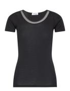 Juliana T-Shirt Short Sleeve Tops T-shirts & Tops Short-sleeved Black ...