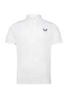 Castore Textured Pique Stripe Polo Vit