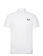 Essential Ss Polo Tops Polos Short-sleeved White Castore