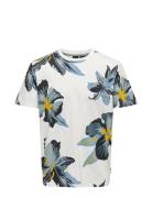 ONLY & SONS Onsklop Reg Ss Floral Tee Noos Vit