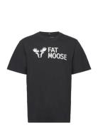 Fat Moose Fm Logo Organic Tee Svart