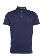 Polo Ralph Lauren Custom Slim Fit Soft Cotton Polo Shirt Blå