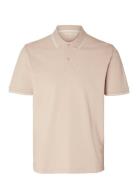 Slhdante Sport Ss Polo Noos Tops Polos Short-sleeved Pink Selected Hom...