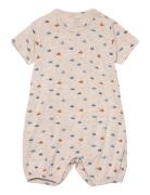 Milu - Nightwear Bodysuits Short-sleeved Beige Hust & Claire