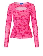 Taracras Blouse Tops Blouses Long-sleeved Pink Cras