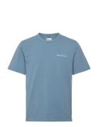 Garment Dyed T-Shirt Tops T-shirts Short-sleeved Blue Penfield