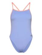 Speedo Womens Solid Vback Blå