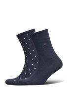 Tommy Hilfiger Th Women Sock Dot 2P Blå