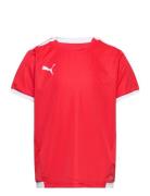 Teamliga Jersey Jr Sport T-shirts Short-sleeved Red PUMA