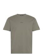 T-Shirt Regular Tops T-shirts Short-sleeved Khaki Green Replay